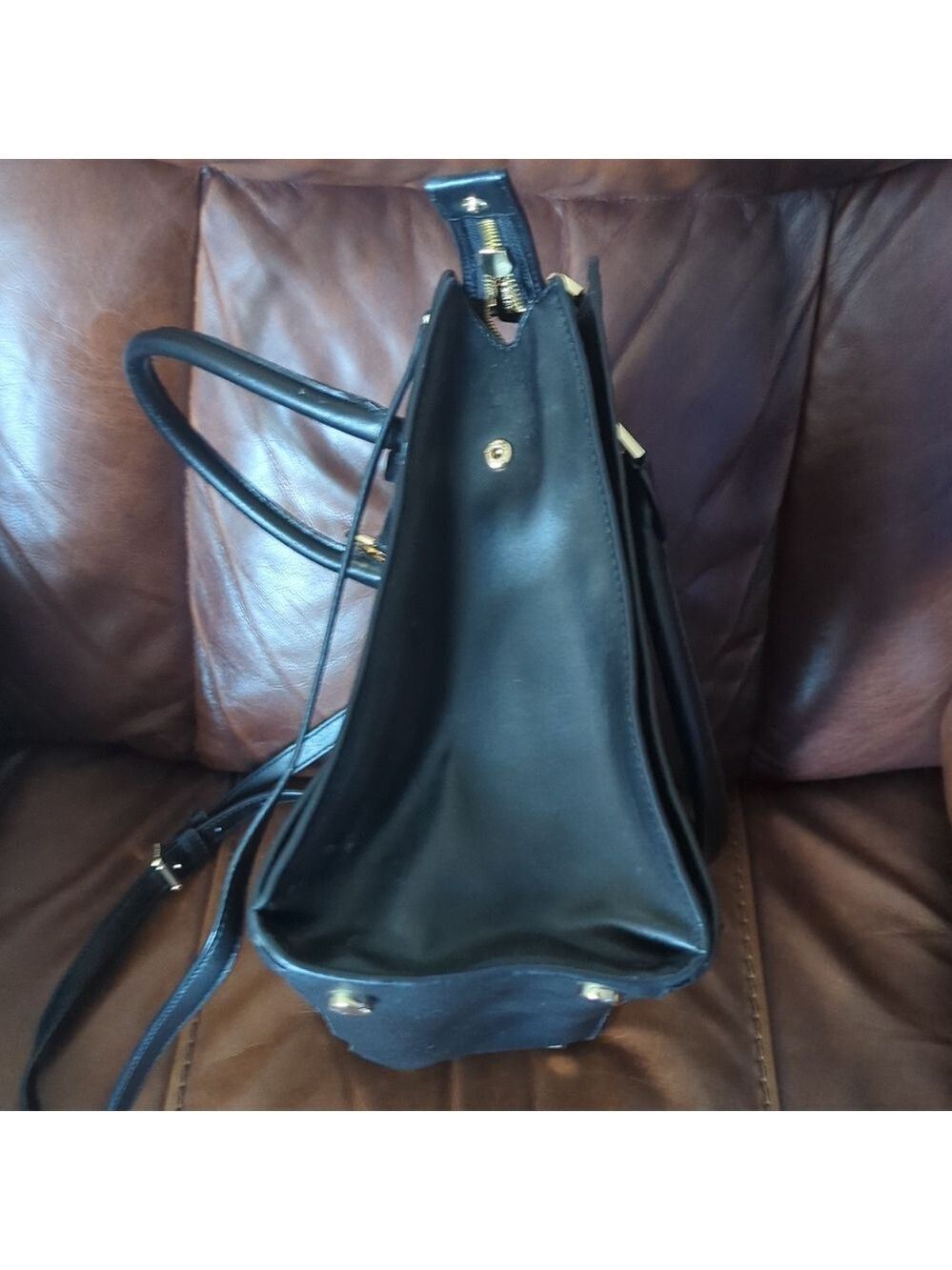 Michael Kors Hope Saffiano Leather Satchel - Picture 12 of 13